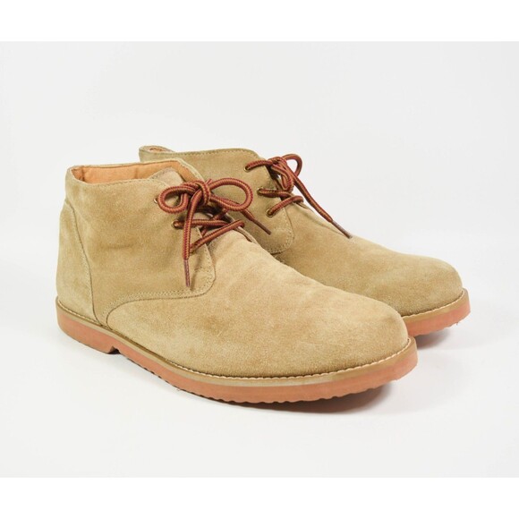Nunn Bush Tan Suede Leather Lace Up Chukka Ankle Boots Sz 11M - Picture 1 of 9